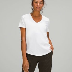 Lululemon Love Tee V-Neck White Size 8